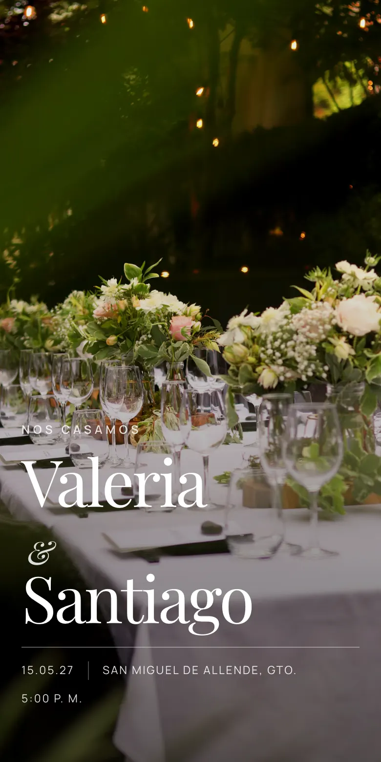 Plantilla Viñedo de invitación digital para boda